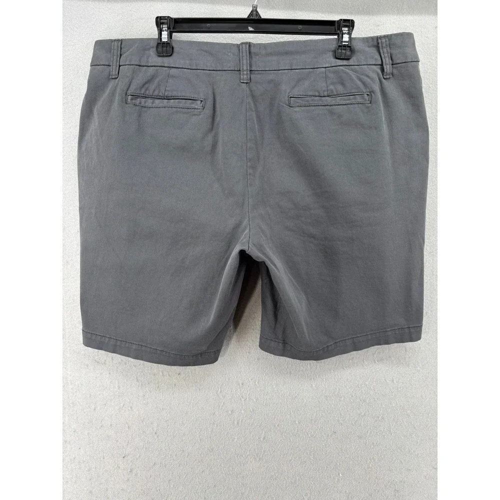 CASLON Shorts‎ Womens Sz 16 Gray Casual Cuffed Hem Cotton Blend Pockets Chino